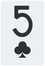 5 of clubs - Free Online Solitaire Card