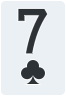7 of clubs - Free Online Solitaire Card