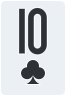 10 of clubs - Free Online Solitaire Card