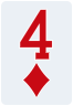4 of diamonds - Free Online Solitaire Card