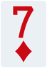 7 of diamonds - Free Online Solitaire Card