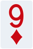 9 of diamonds - Free Online Solitaire Card