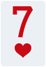 7 of hearts - Free Online Solitaire Card