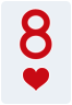 8 of hearts - Free Online Solitaire Card
