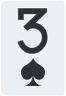 3 of spades - Free Online Solitaire Card