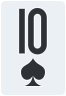 10 of spades - Free Online Solitaire Card